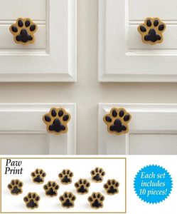 10 Pc Dog Cat Paw Print Drawer Cabinet Knob Pull Resin Metal 1 14h with size 829 X 1000