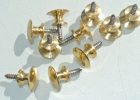 10 Very Tiny Screw Knobs Pulls Handles Antique Solid Heavy Brass with regard to measurements 1600 X 1074