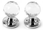 4x Round 65mm Door Knobs Clear Crystal Glass Cupboard Drawer Cabinet regarding proportions 1024 X 1024