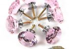 8 X 40mm Pink Diamond Shape Crystal Glass Furniture Handles Cabinet throughout size 1000 X 1000