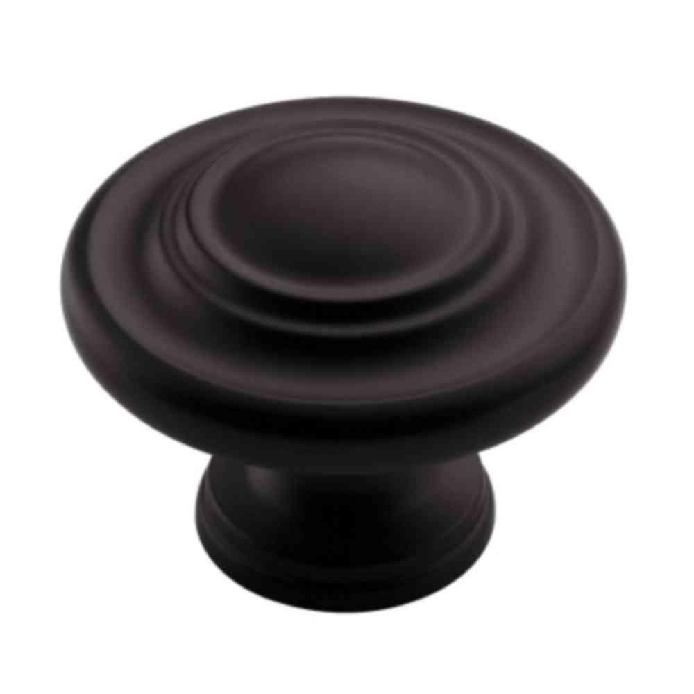 Amerock Inspirations 1 34 In Flat Black Cabinet Knob Bp15862fb within dimensions 1000 X 1000