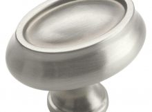 Amerock Manor 1 12 In 38 Mm Length Satin Nickel Cabinet Knob with measurements 1000 X 1000