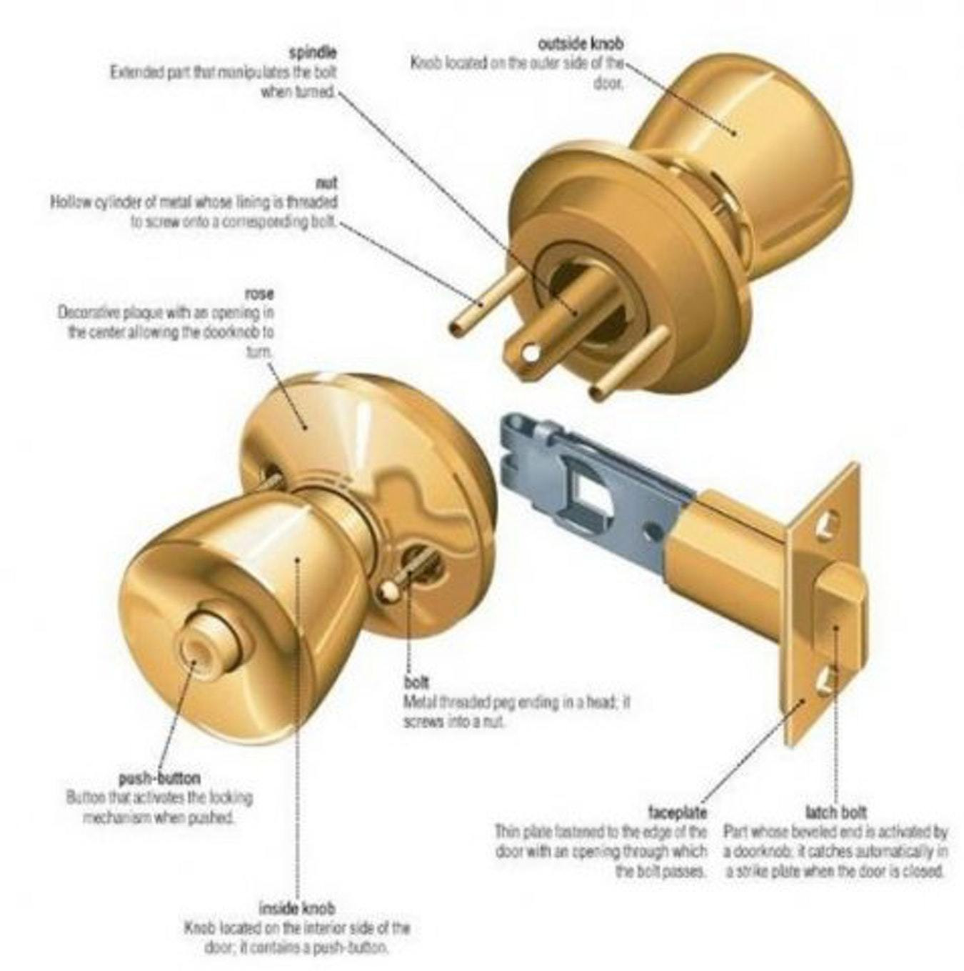 Anatomy Of A Door Knob Lock • Knobs Ideas Site