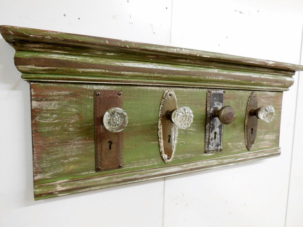 Architectural Salvage Coat Rack Rustic Coat Rack Antique Glass with proportions 1024 X 768