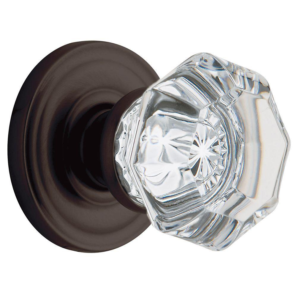 Baldwin Filmore Oil Rubbed Bronze Hallcloset Crystal Door Knob with dimensions 1000 X 1000