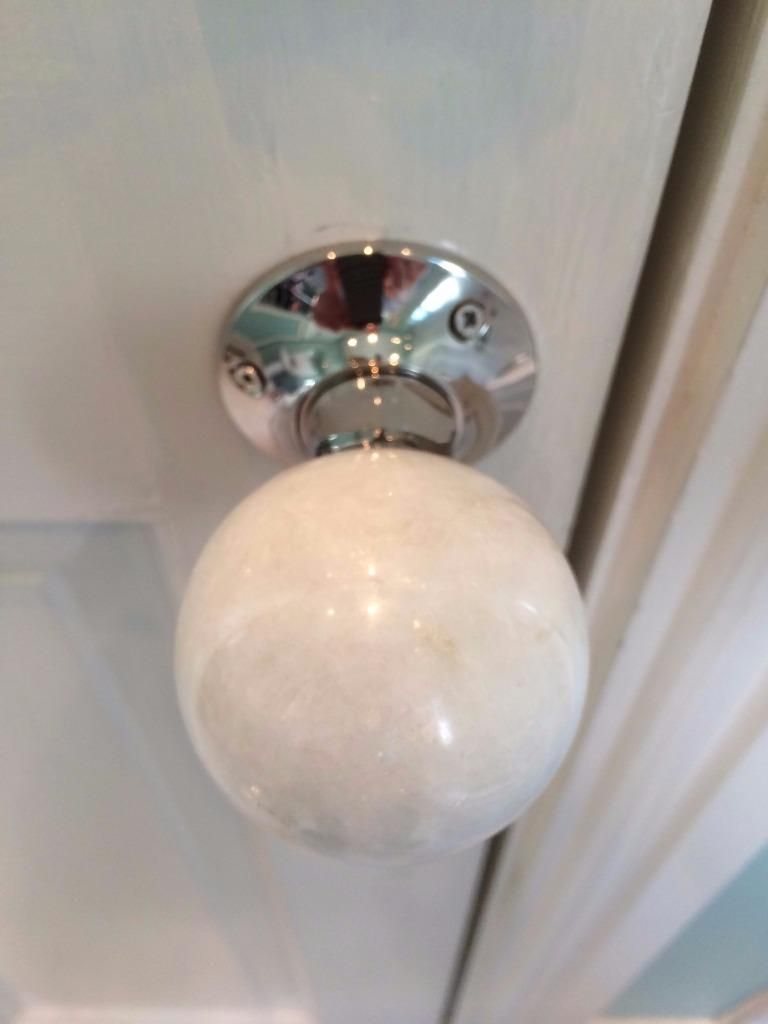 Beautiful Pair Of Large Marble Mortice Door Knobs Handles Nickel 6 pertaining to proportions 768 X 1024