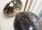 Beautiful Pair Of Large Marble Mortice Door Knobs Handles Nickel 6 with size 768 X 1024