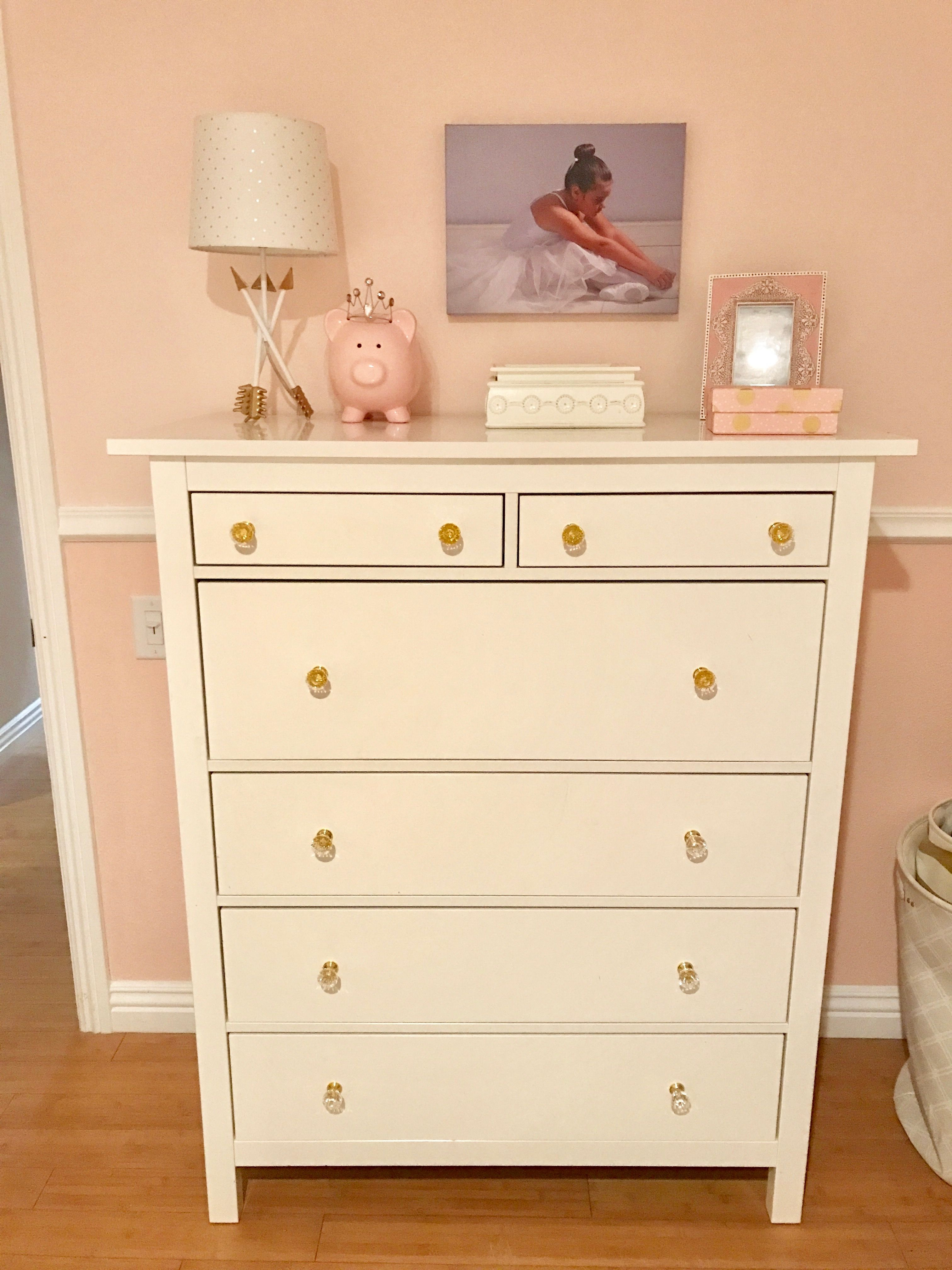 Bellas Blush And Gold Bedroom The Clear Acrylic And Gold Knobs On in measurements 3024 X 4032