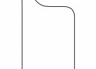 Blank Door Hanger Template For Your Design Print And Cutout for size 1280 X 1920