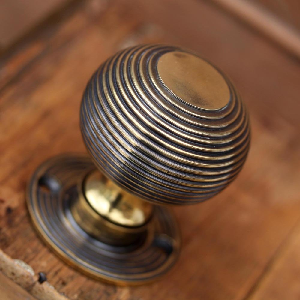 Brass Beehive Door Knobs within size 1000 X 1000