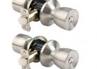 Brinks Keyed Twin Satin Stainless Steel Bell Door Knobs 2 Pack intended for measurements 1000 X 1000
