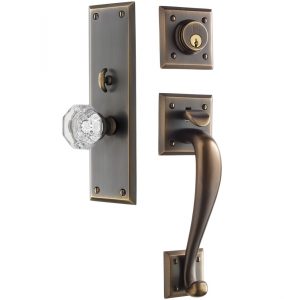 Coleman Octagonal Crystal Knob Exterior Door Hardware Mortise Set intended for sizing 936 X 990