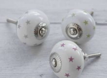 Colourful Stars Ceramic Cupboard Door Knob Pushka Home for proportions 900 X 900