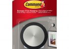 Command Round Decorative Picture Hanging Knob 1 Knob 4 Adhesive inside dimensions 1000 X 1000