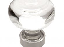 Cosmas 6355sn C Satin Nickel Clear Glass Round Cabinet Knob pertaining to proportions 1000 X 1000