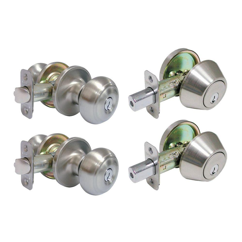 Defiant Hartford Entry Knob And Deadbolt Set 2 Pack Bgx2l1d The pertaining to dimensions 1000 X 1000