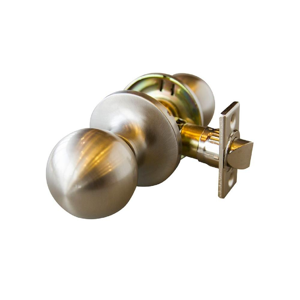 Design House Bay Satin Nickel Passage Hallcloset Door Knob With regarding proportions 1000 X 1000