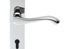 Door Handle On Lock Key Backplate Andros Short Dl180sc Ironmongers regarding proportions 900 X 900