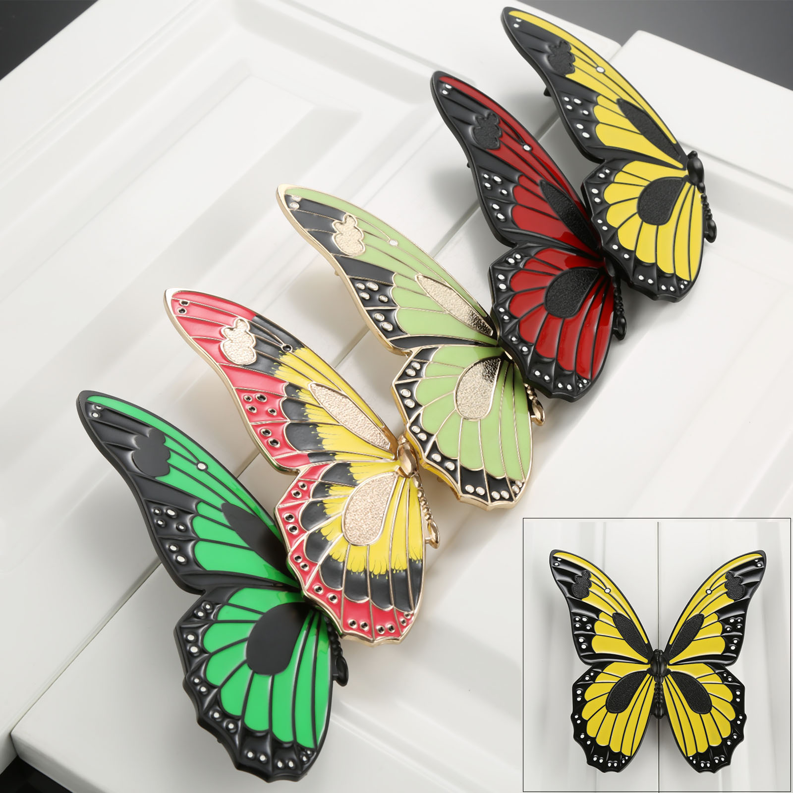 Dreld 1pc Butterfly Furniture Handles Cabinet Knobs And Handles Zinc inside proportions 1600 X 1600