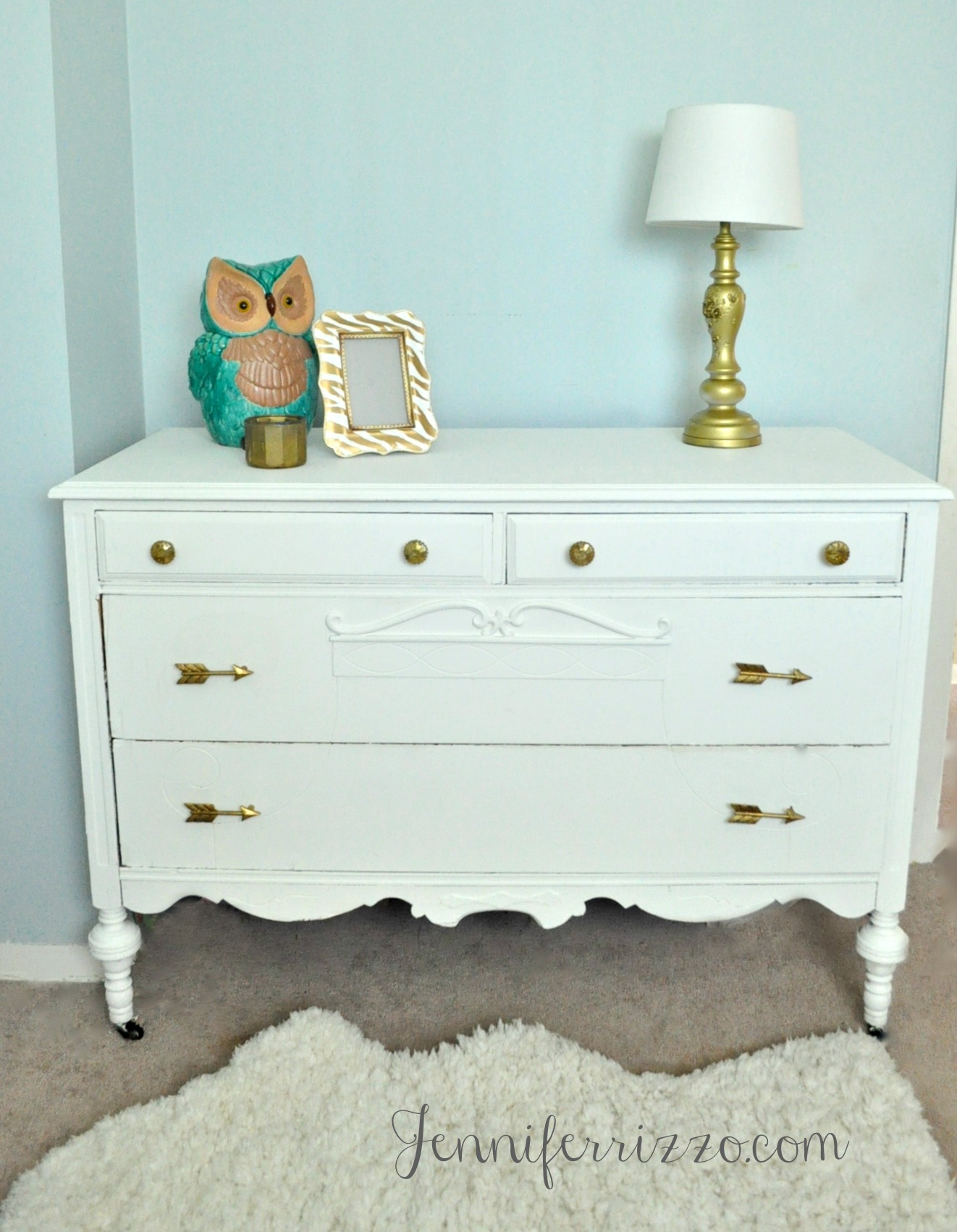 Dresser Update With Gold Arrow Drawer Pulls Jennifer Rizzo with regard to dimensions 1322 X 1702