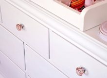 Dressers Pink Flower Dresser Knobs Changing Table With Crystal regarding dimensions 875 X 1024