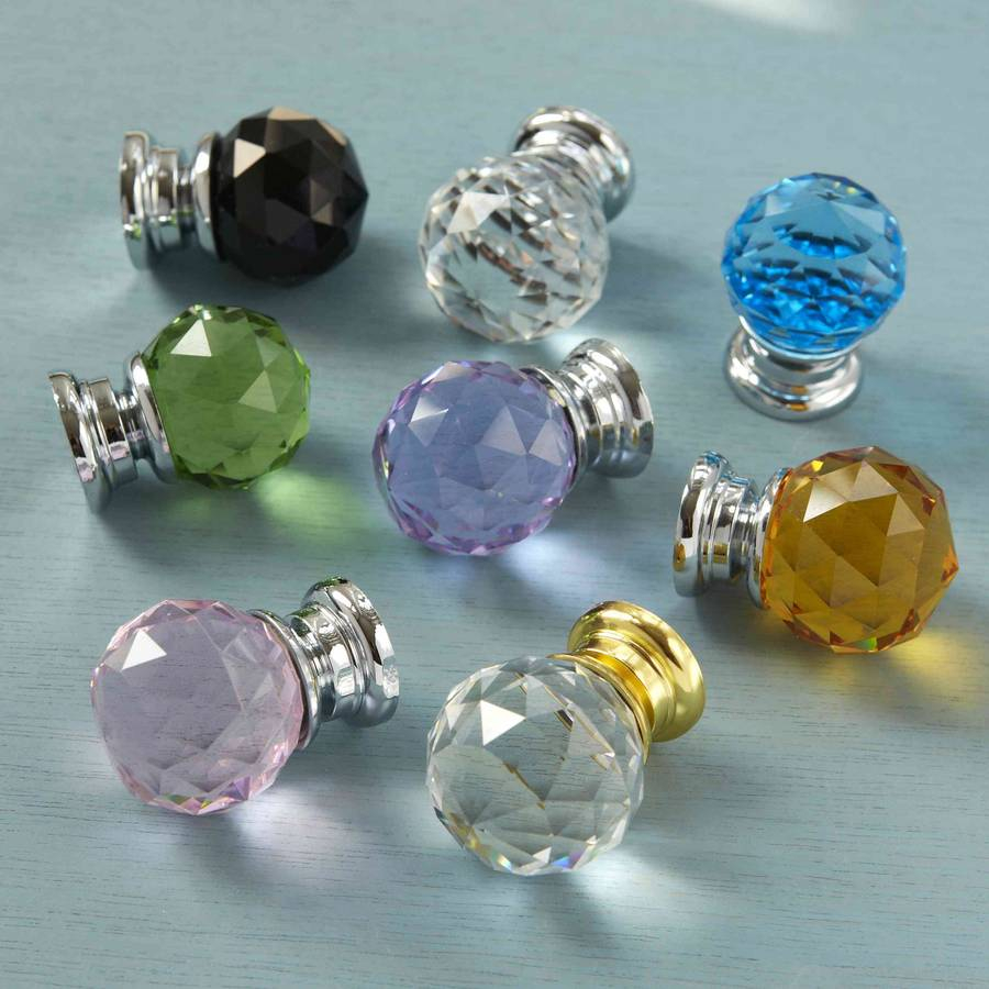 Faceted Crystal Glass Cupboard Door Knobs Pushka Home within size 900 X 900