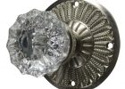 Feathers Crystal Fluted Door Knob Brushed Nickel Finish throughout dimensions 1273 X 1174