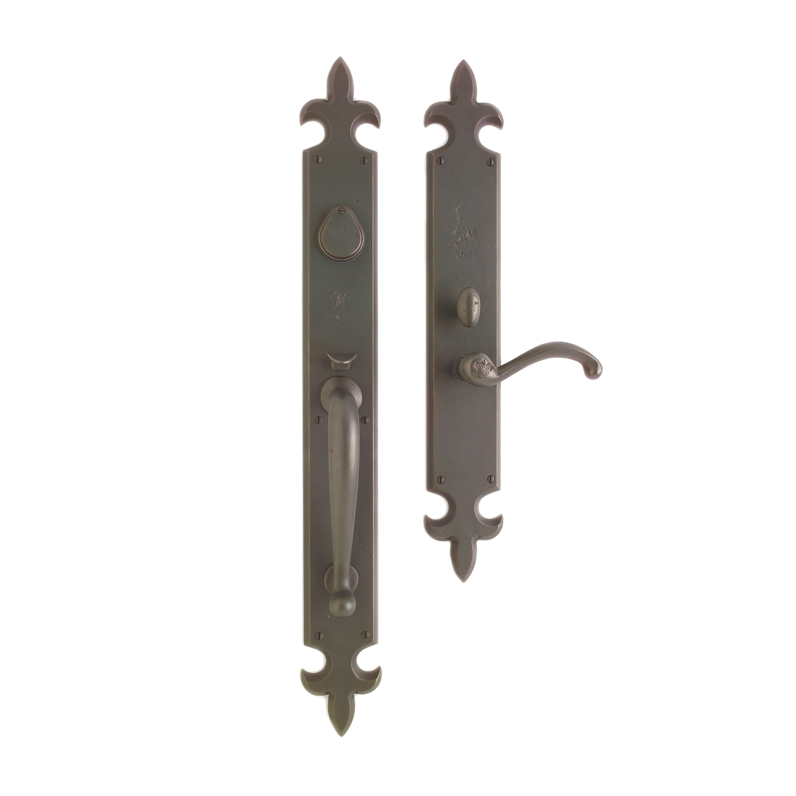 Fleur De Lis Entry Set 3 14 X 27 Entry Thumblatch Mortise Lock with regard to dimensions 1600 X 1600