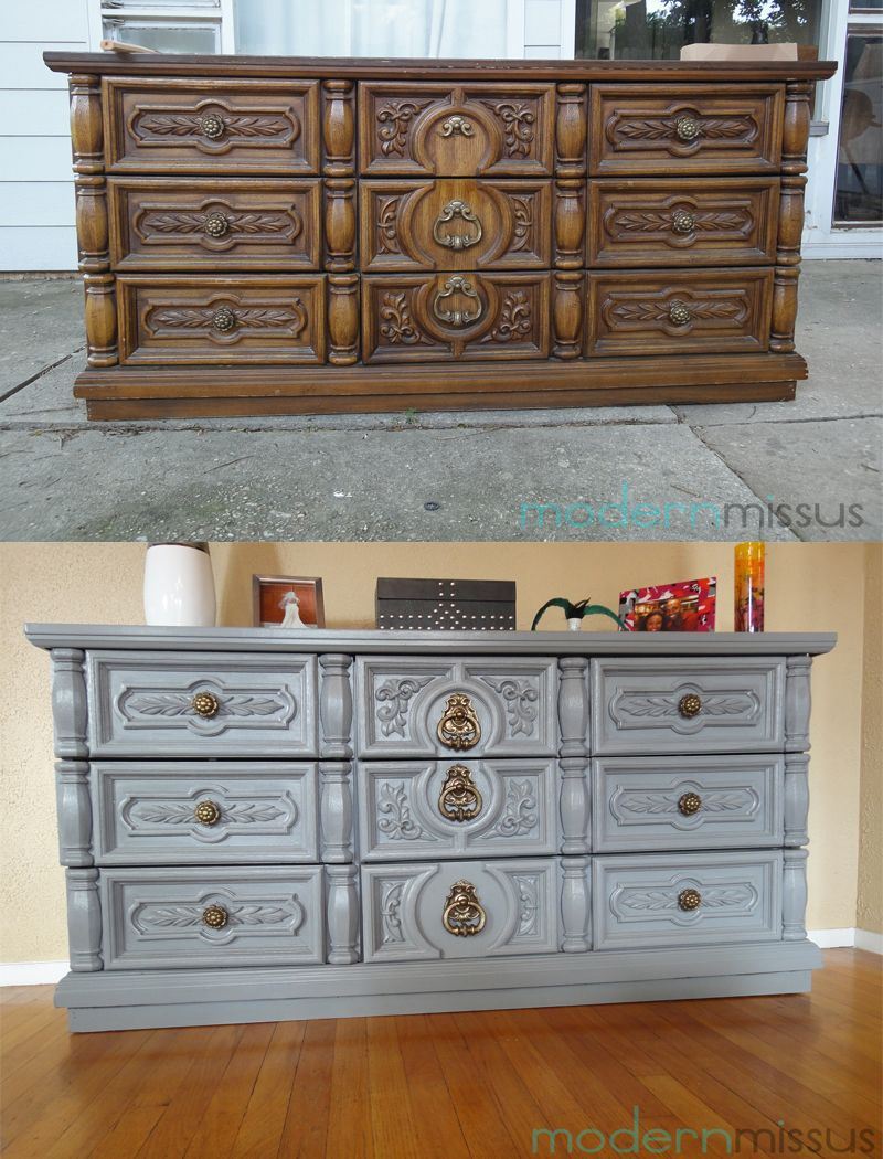 Gray Dresser Before And After Goodwill Leopard Print Inside Of for proportions 800 X 1050