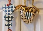 Hand Painted Valentine Heart Ornaments Door Knob Hangers Black And pertaining to sizing 1203 X 1600