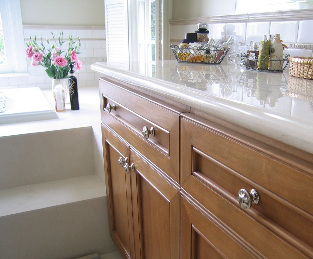 Ideas Fabulous White Kitchen Ceramic Countertop And Wooden Drawers throughout size 1024 X 846