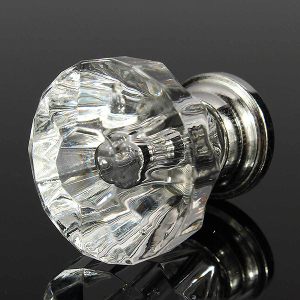 Kingso 12 Pcs Acrylic Crystal Glass Door Knobs Drawer Cabinet Pull pertaining to size 1200 X 1200
