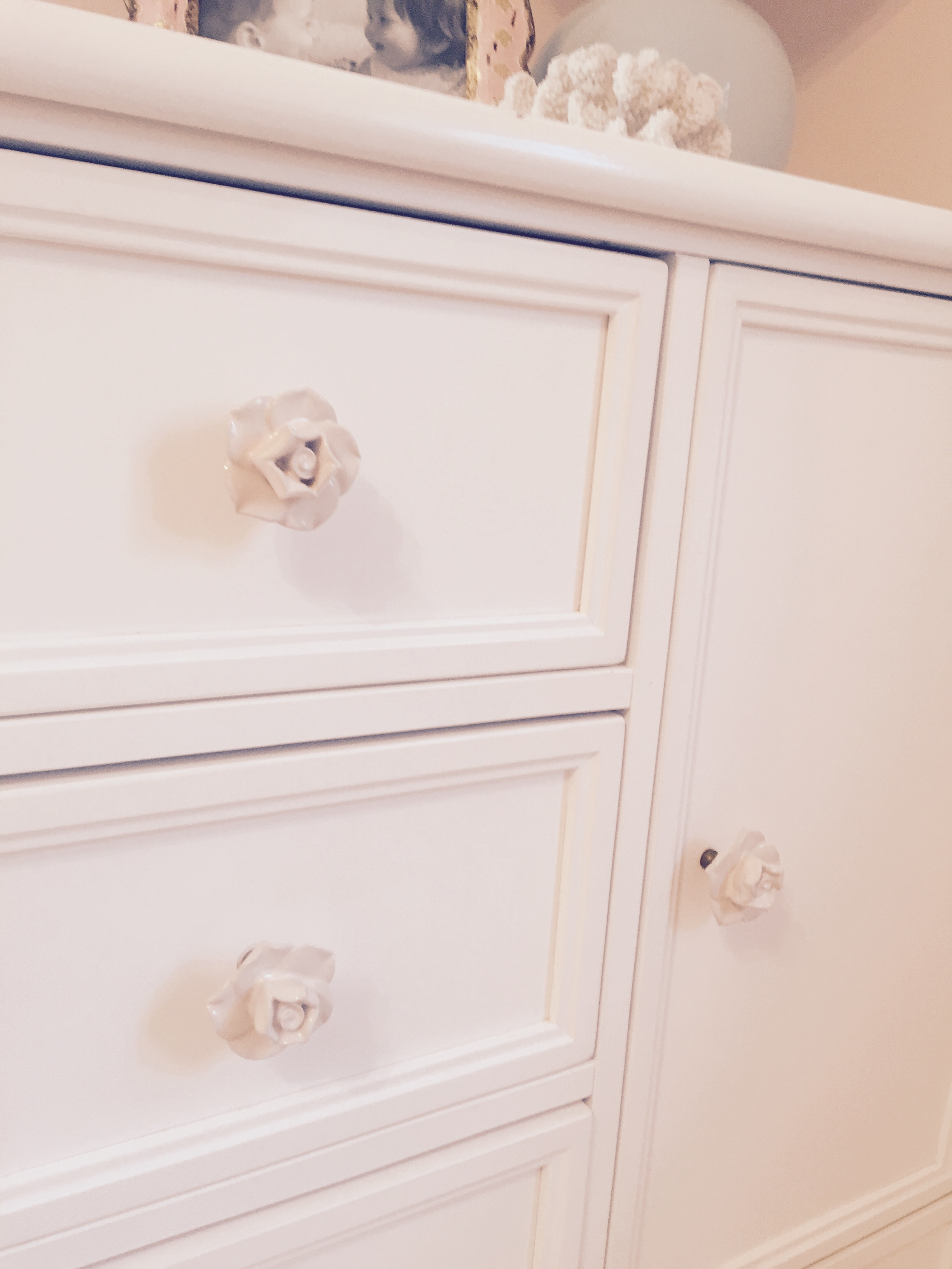 Knobs For Nursery Furniture Ba Girl Room Before After Lorri Dyner pertaining to sizing 2448 X 3264