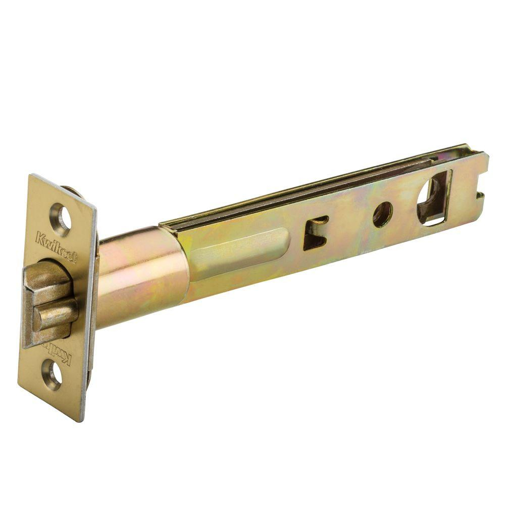 Kwikset 5 In Polished Brass Square Corner Deadlatch 83014 015 The pertaining to proportions 1000 X 1000