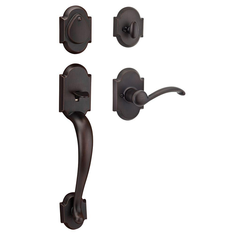 Kwikset Austin Venetian Bronze Single Cylinder Door Handleset With regarding dimensions 1000 X 1000