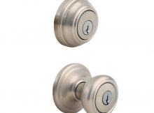 Kwikset Cameron Satin Nickel Exterior Entry Knob And Single Cylinder throughout size 1000 X 1000