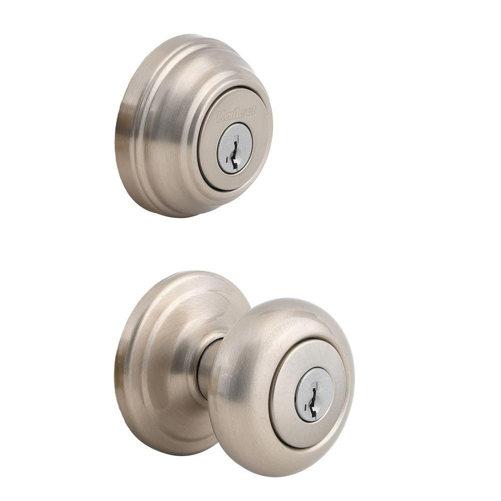 Kwikset Juno Antique Brass Exterior Entry Door Knob And Single throughout proportions 1000 X 1000