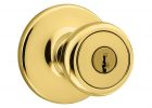 Kwikset Tylo Polished Brass Entry Door Knob 400t 3 6al Rcs The with size 1000 X 1000