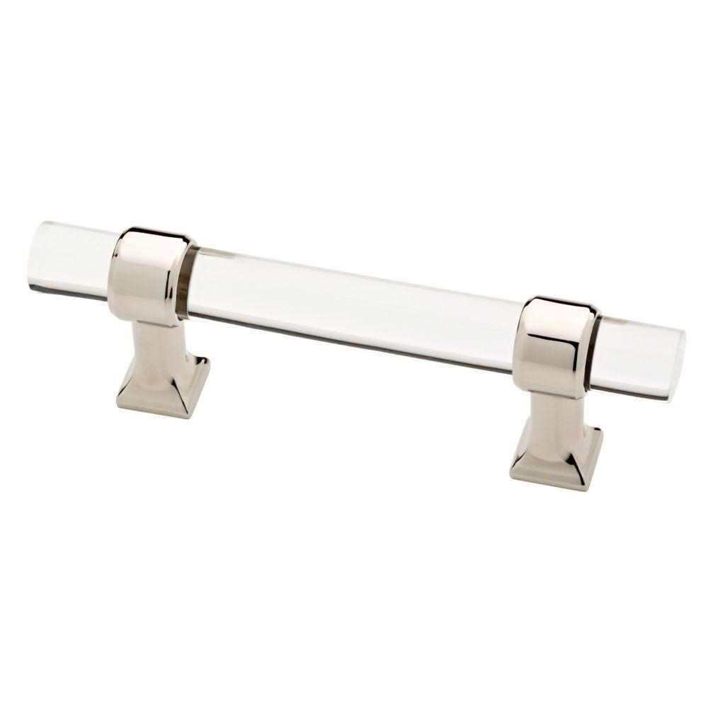 Liberty 3 In 76mm Polished Nickel And Clear Acrylic Bar Drawer with regard to proportions 1000 X 1000