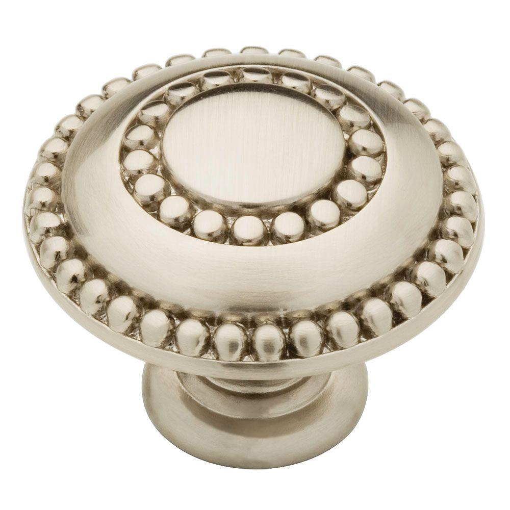 Liberty Double Beaded 1 38 In 35mm Satin Nickel Round Cabinet with regard to sizing 1000 X 1000