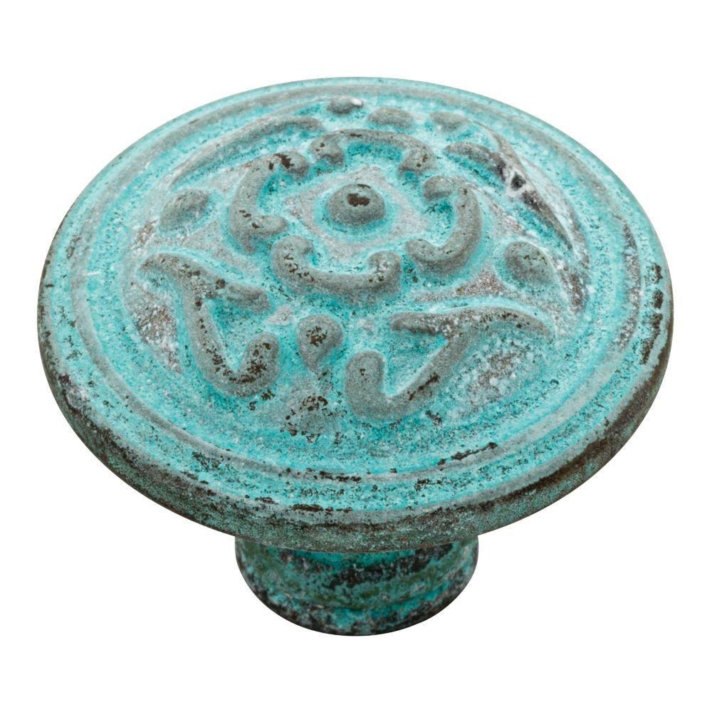 Liberty French Lace 1 12 In 38mm Antique Teal Round Cabinet Knob within size 1000 X 1000