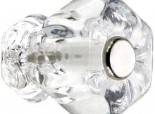 Medium Hexagonal Glass Cabinet Knob With Nickel Bolt Antique inside proportions 840 X 1120