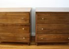 Mid Century Modern Pair Of Matching Bachelor Dressers With Brass for size 3688 X 1944