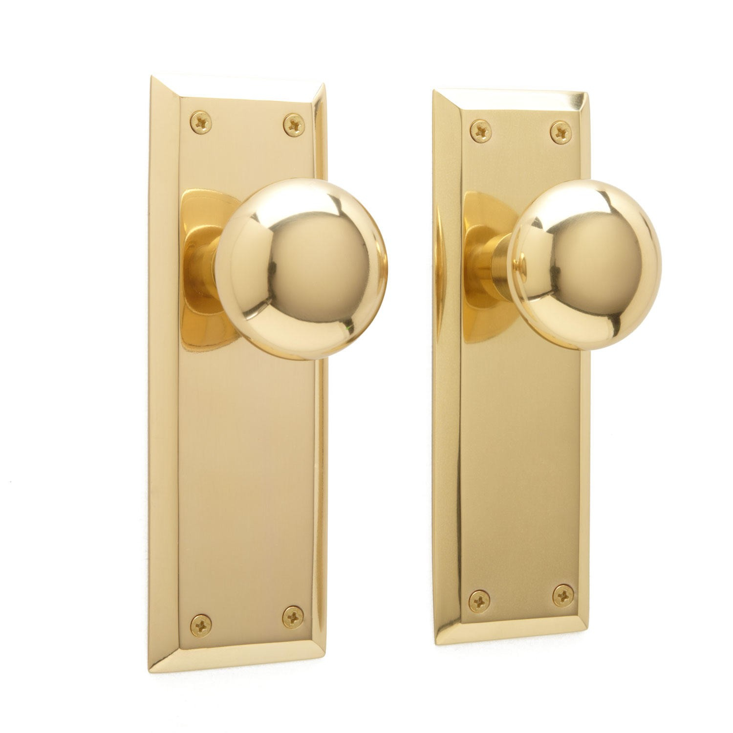 New York Door Knob Plate Set Privacy Passage And Dummy Hardware within measurements 1500 X 1500