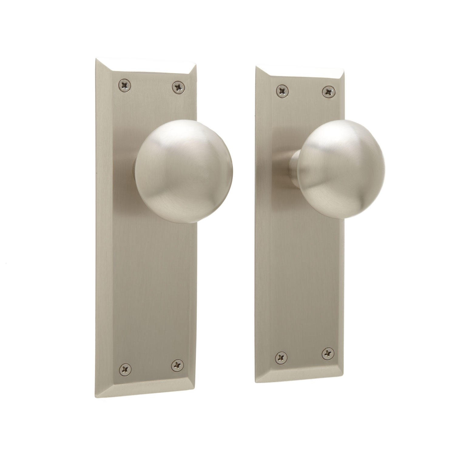 New York Door Knob Plate Set Privacy Passage And Dummy Hardware within size 1500 X 1500