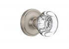 Nostalgic Warehouse Classic Rosette Double Dummy Round Clear Crystal for dimensions 1000 X 1000