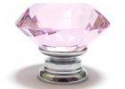 Pink Faceted Crystal Glass Cupboard Knobs Pushka Home throughout dimensions 900 X 900