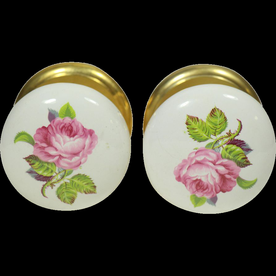 Porcelain Door Knobs Floral Door Knobs pertaining to sizing 893 X 893