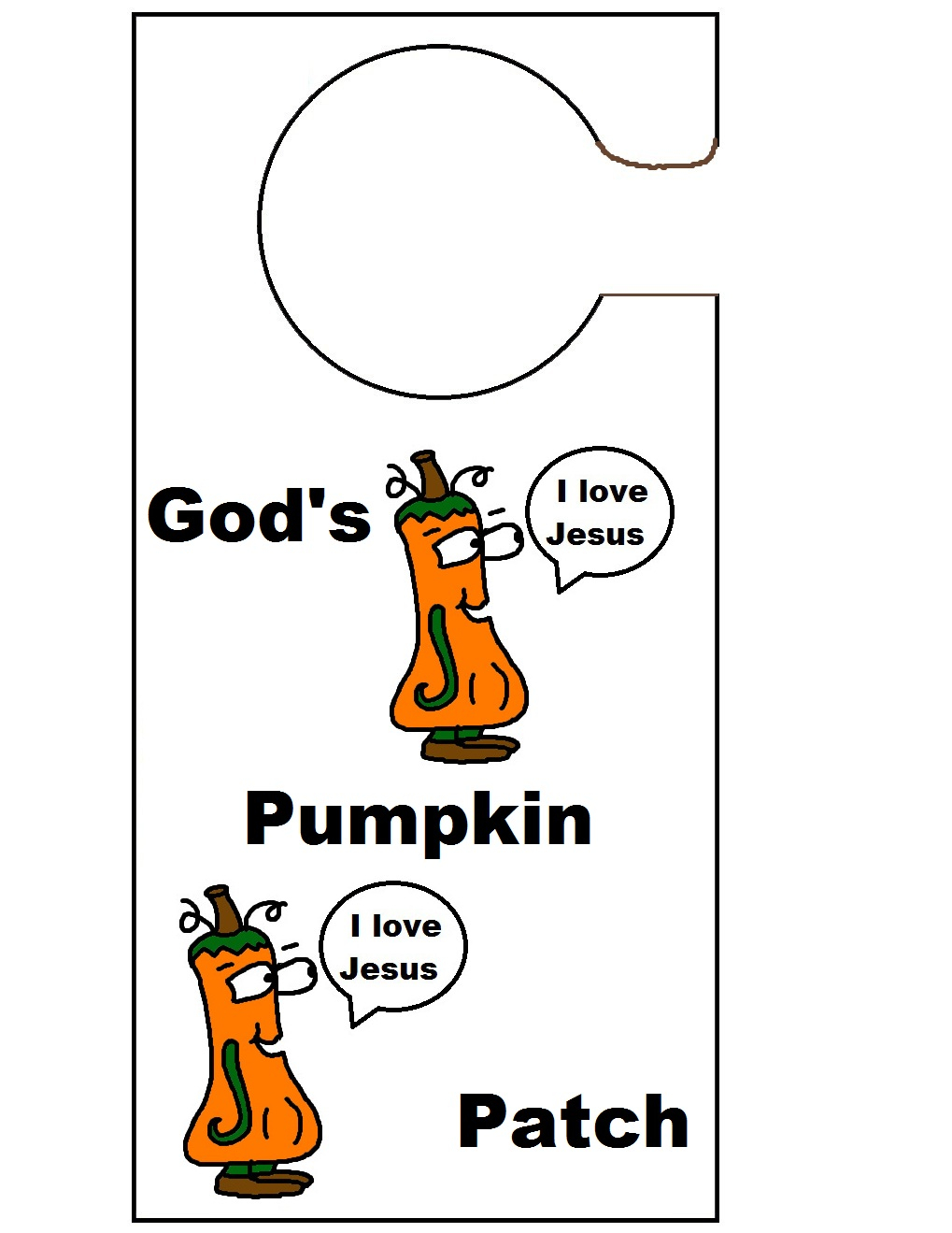 Pumpkin Doorknob Hangers regarding sizing 1019 X 1319