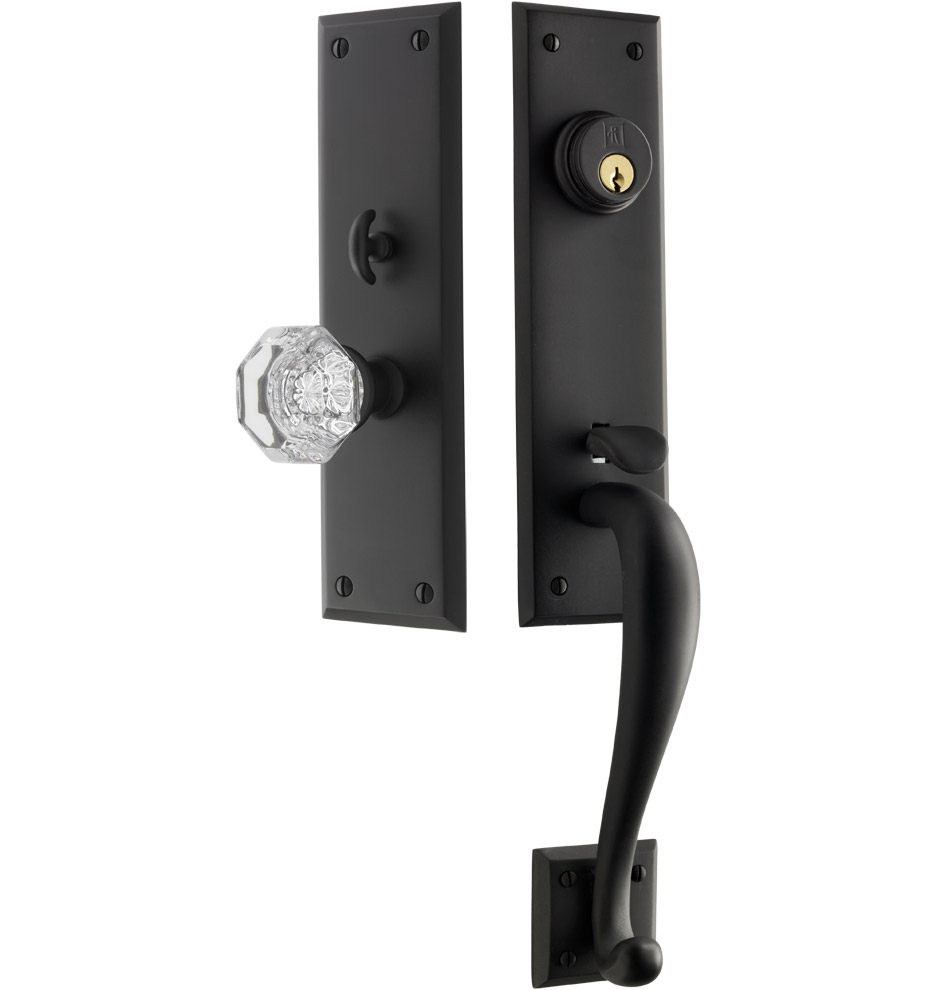 Putman Octagonal Crystal Knob Exterior Door Hardware Mortise Set for measurements 936 X 990